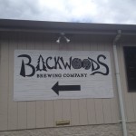 In back of the general store - Backwoods Brewing Company