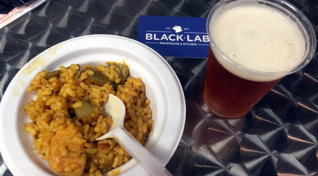 Paella and Beer at Degusta Show