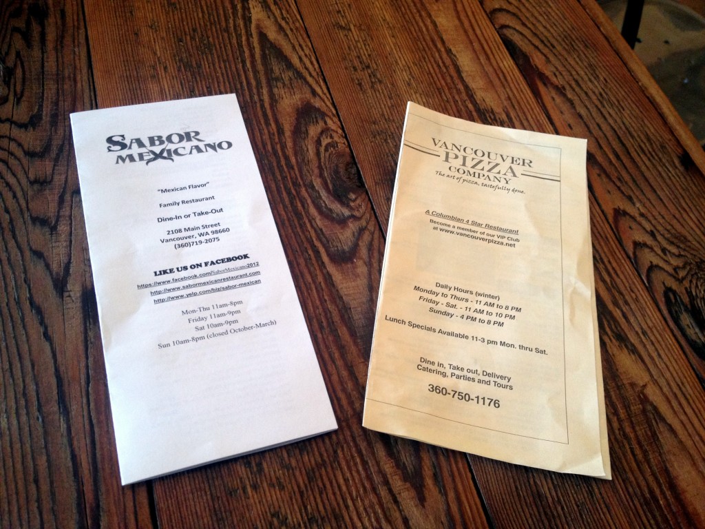 The Thirsty Sasquatch - menus for call-in food